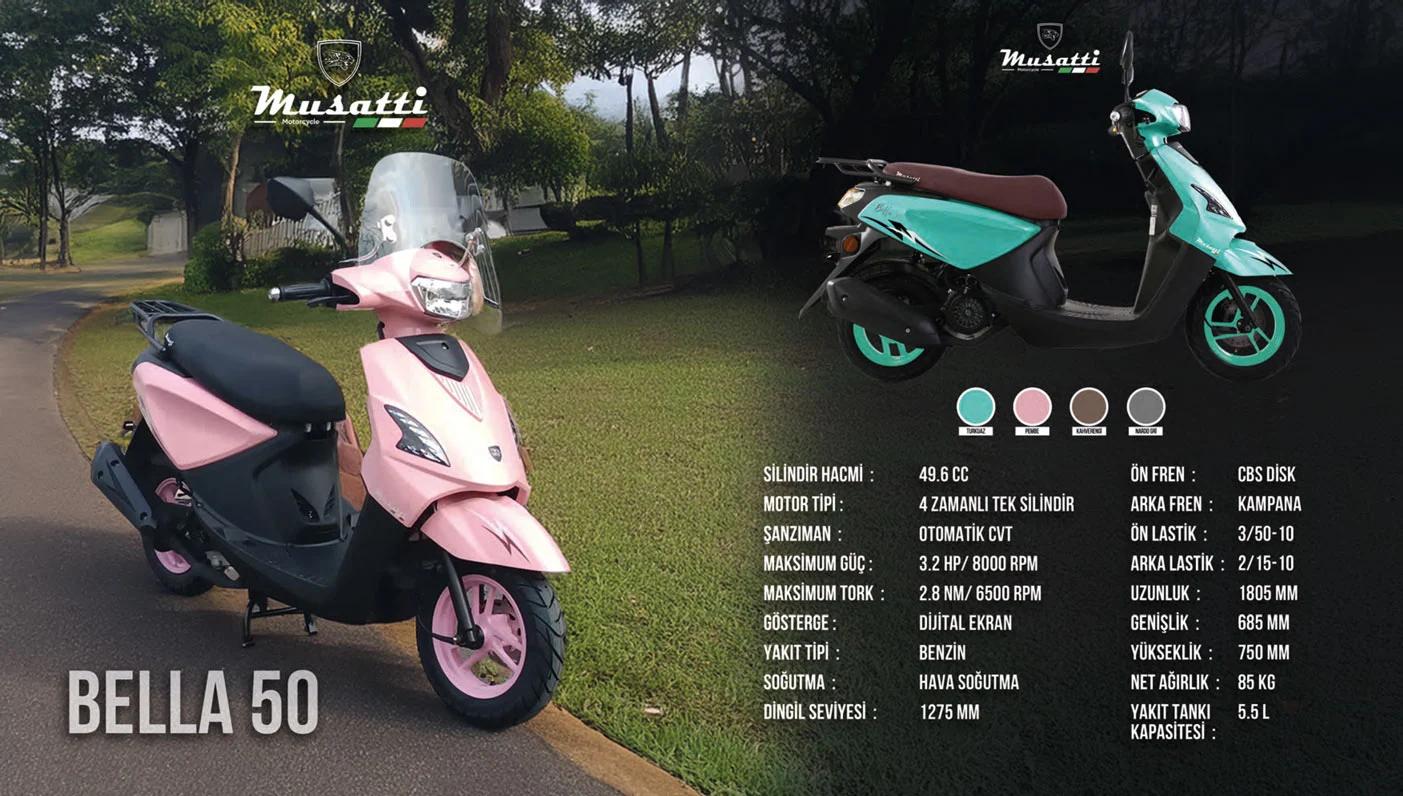 MUSATTI Musatti Bella-50 2026 Model Motosiklet